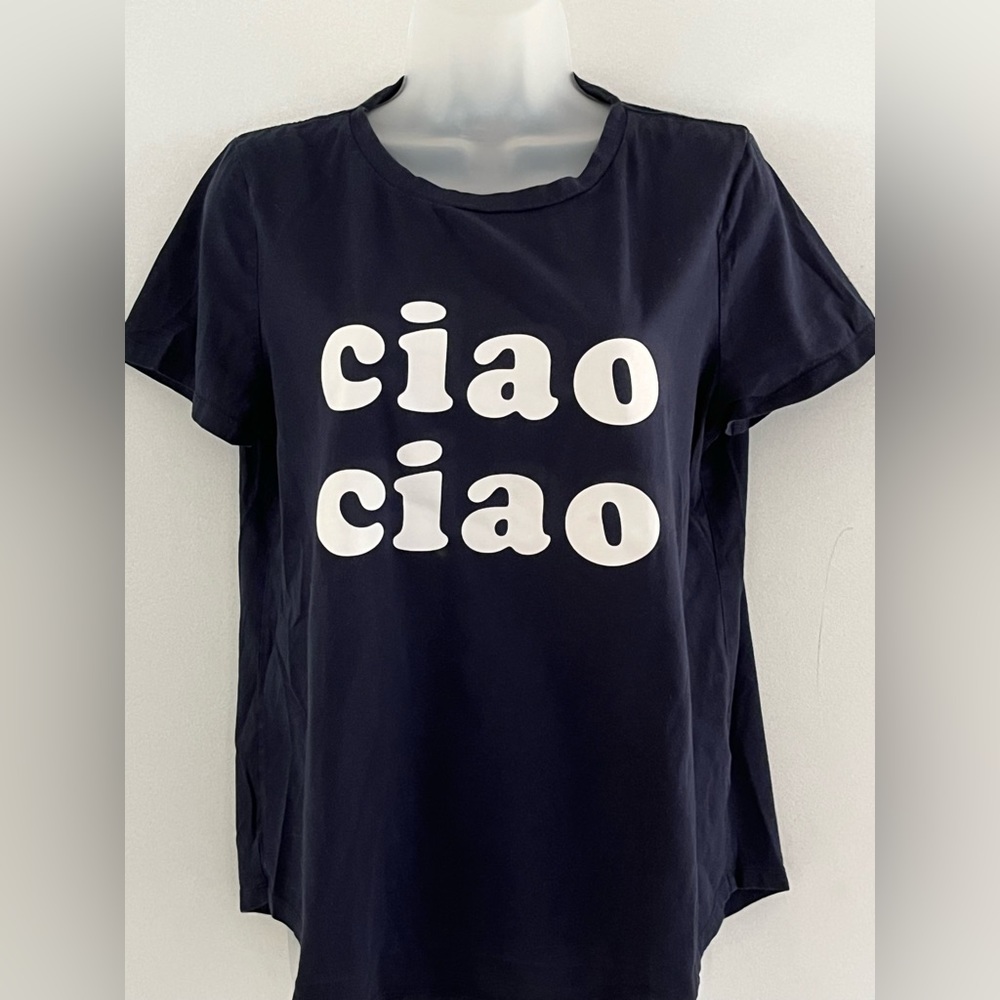 COPY - Banana Republic "ciao ciao" Graphic Tee Navy Size M